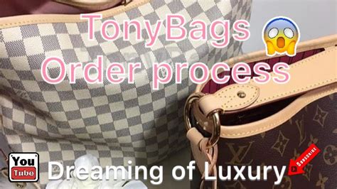 tony replica bags|Tony Bags order and shipping process.